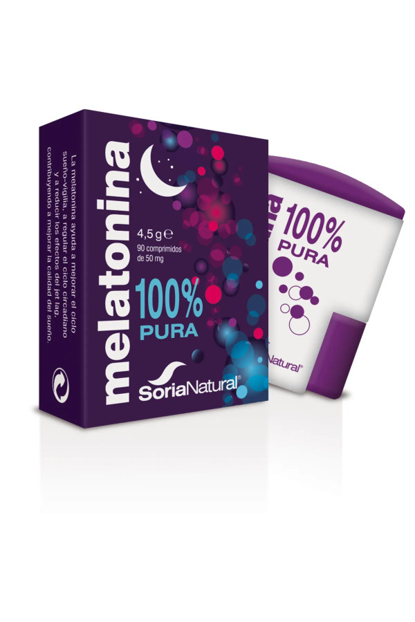 Soria Melatonina 100% Pure 50 mg 90 comprimés