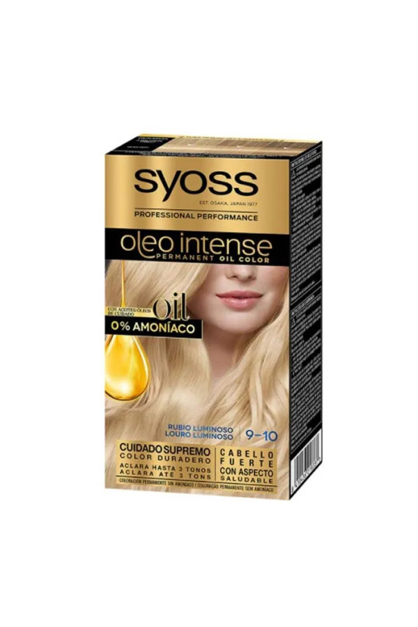 Coloration capillaire permanente Syoss Oleo Intense 9-10 Blond Lumineux