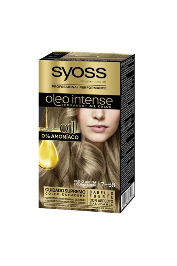 Coloration Permanente Cheveux Syoss Oleo Intense 7-58 Blond Sable
