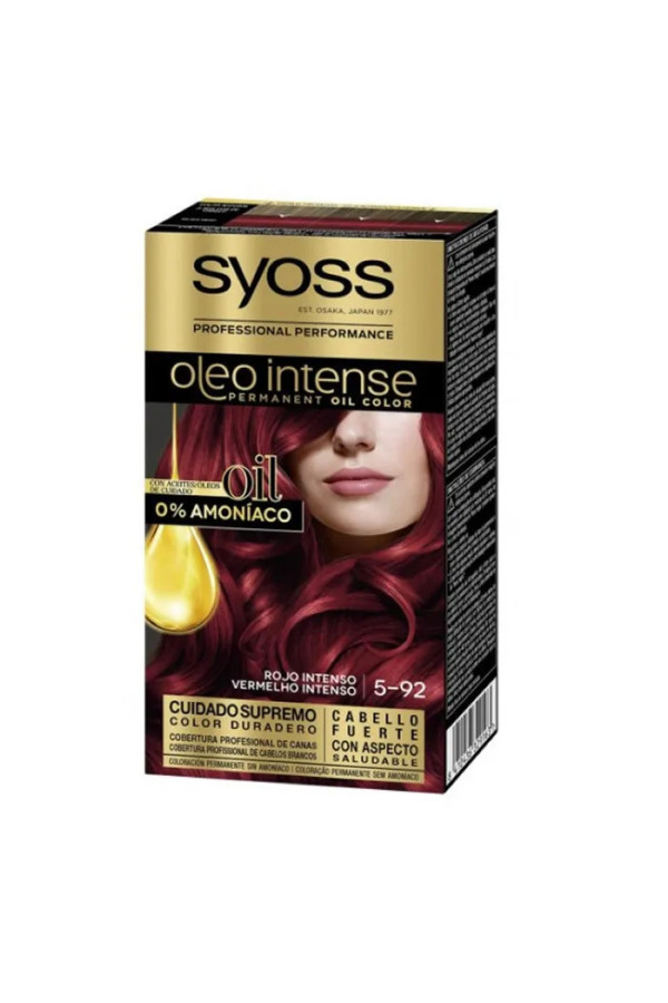 Coloration Capillaire Intense Rouge - Syoss Oleo Intense 5-92