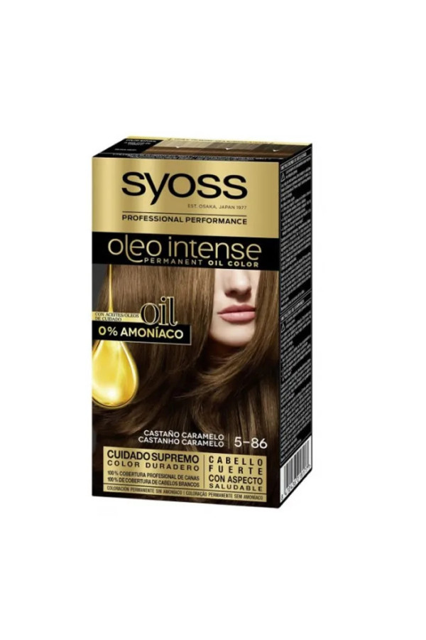 Coloration Capillaire Permanente Syoss Oleo Intense 5-86 Brun Caramel