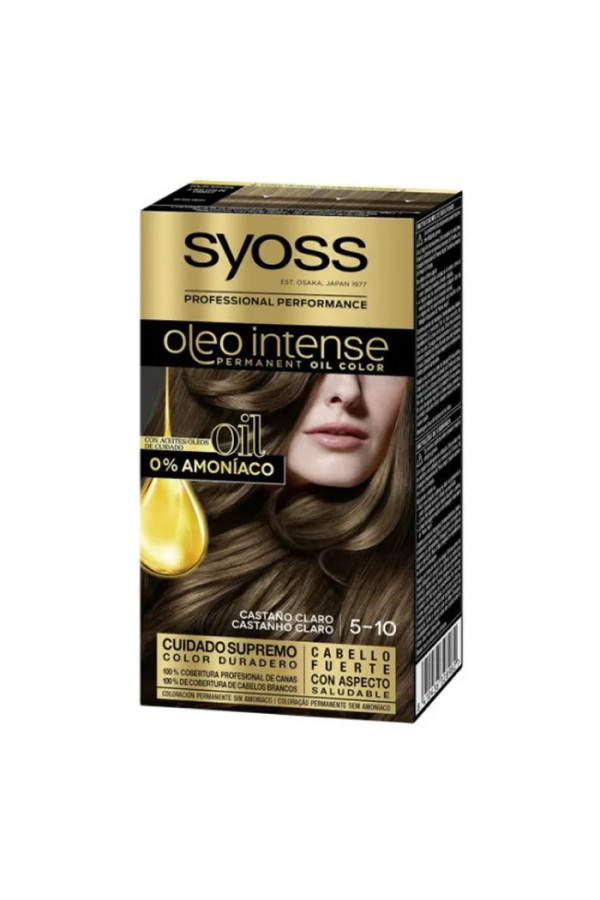 Syoss Oleo Intense Coloration Permanente Cheveux 5-10 Brun Clair