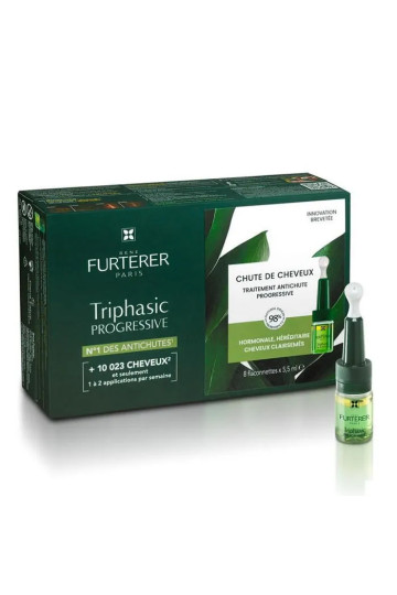 René Furterer Triphasic Progressive 8x5.5ml - Traitement capillaire innovant