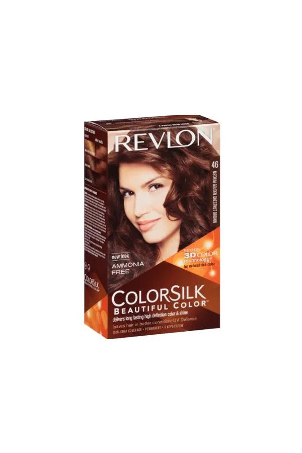 Revlon Colorsilk Sans Ammoniaque 46 Châtain Doré Moyen