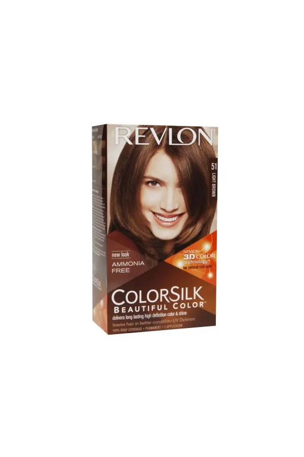 Revon Colorsilk Sans Ammoniaque 51 Light Brown - Couleur Naturelle