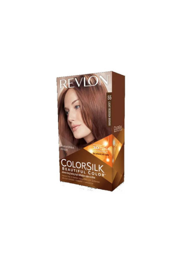 Revlon Colorsilk Sans Ammoniaque 55 Châtain Clair Roux
