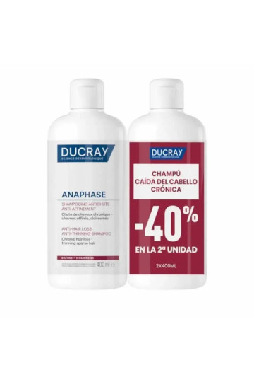 Shampooing Ducray Anaphase 2x400 ml - Anti chute et affinement