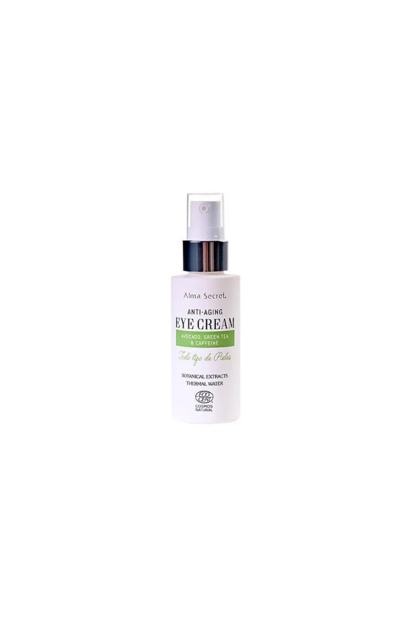 Alma Secret Eye Cream Antiedad Con Aguacate, Té Verde y Cafeína Botanica