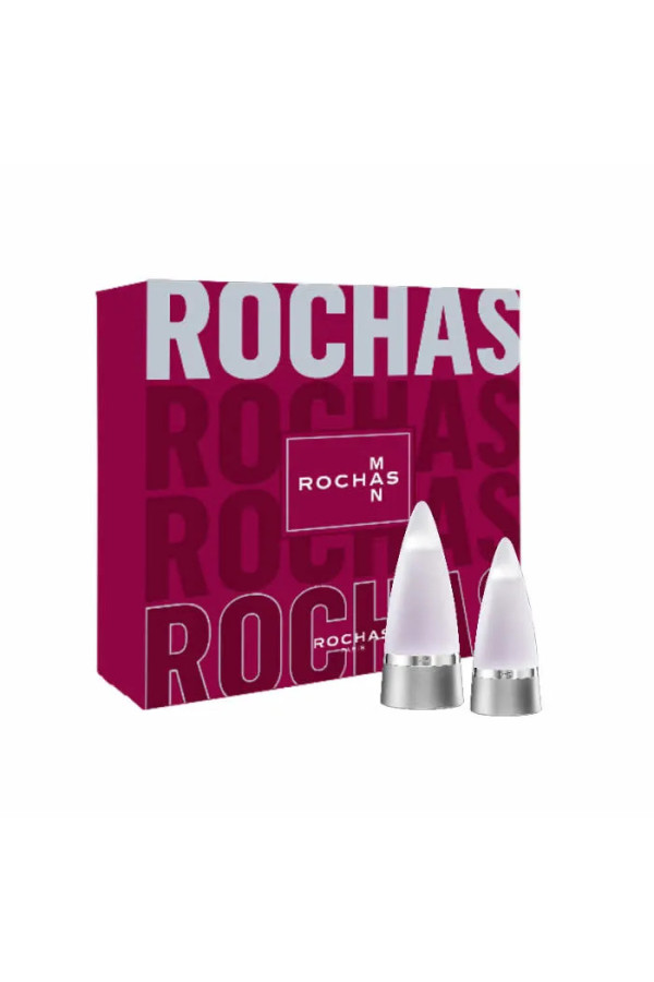  Rochas Man Eau De Toilette Vaporisateur 100ml Coffret 2 Produits