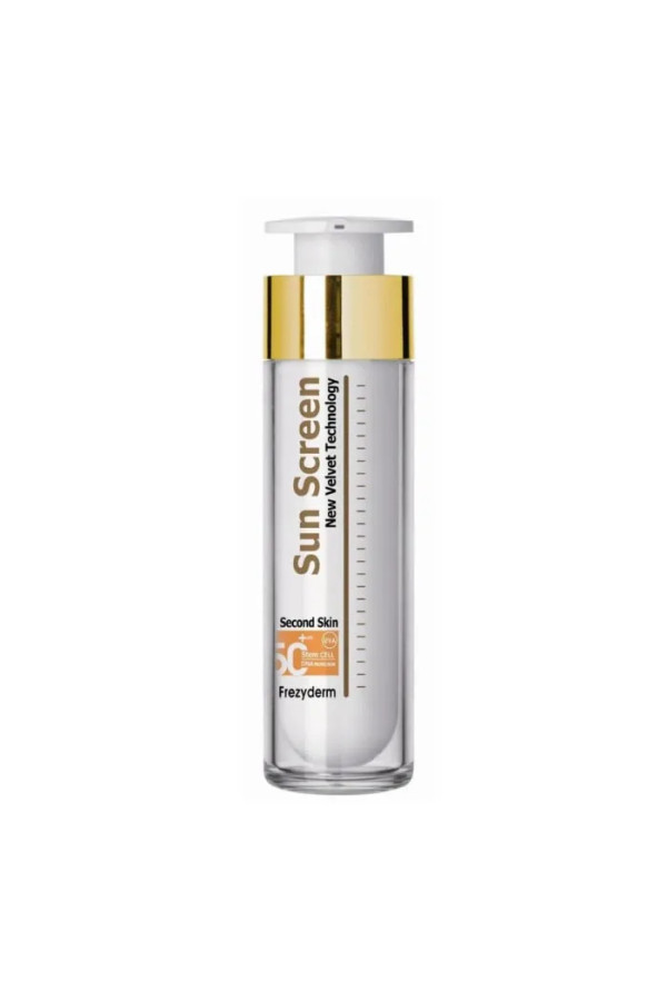 Frezyderm Sun Screen Velvet Visage Résistant À L'Eau Spf50+ 50ml