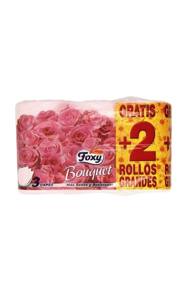 Foxy Bouquet Color Papier Toilette 3 Couches 4 + 2 Rouleaux