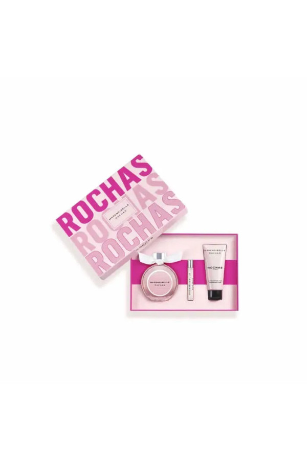 Rochas Mademoiselle Eau De Parfum Vaporisateur 90ml Coffet 3 Produits