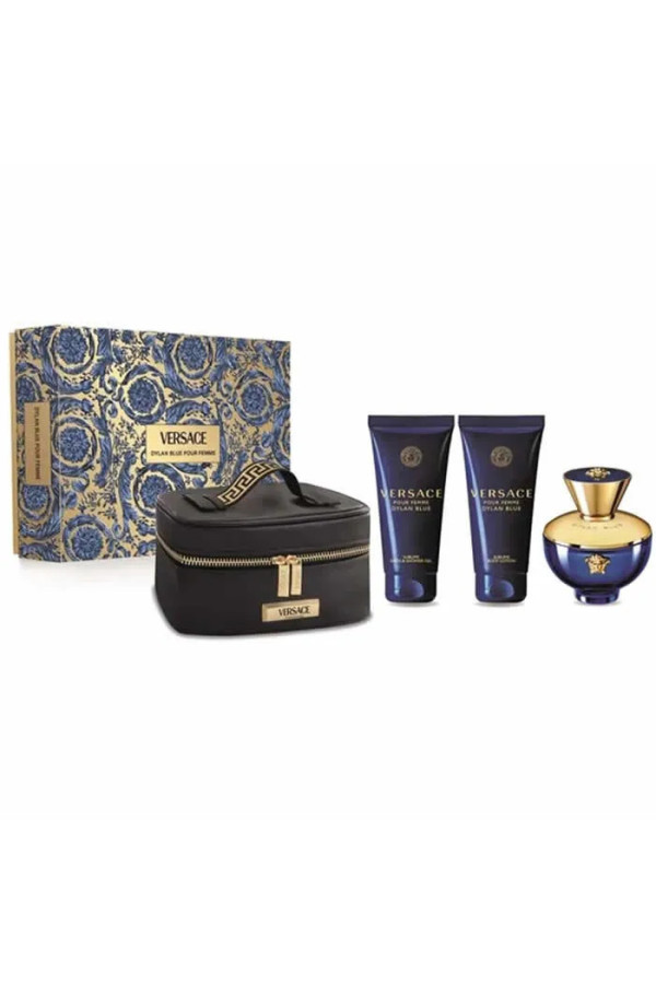 Versace Pour Femme Dylan Blue Eau De Parfum Vaporisateur 100ml Coffret 3 Produits