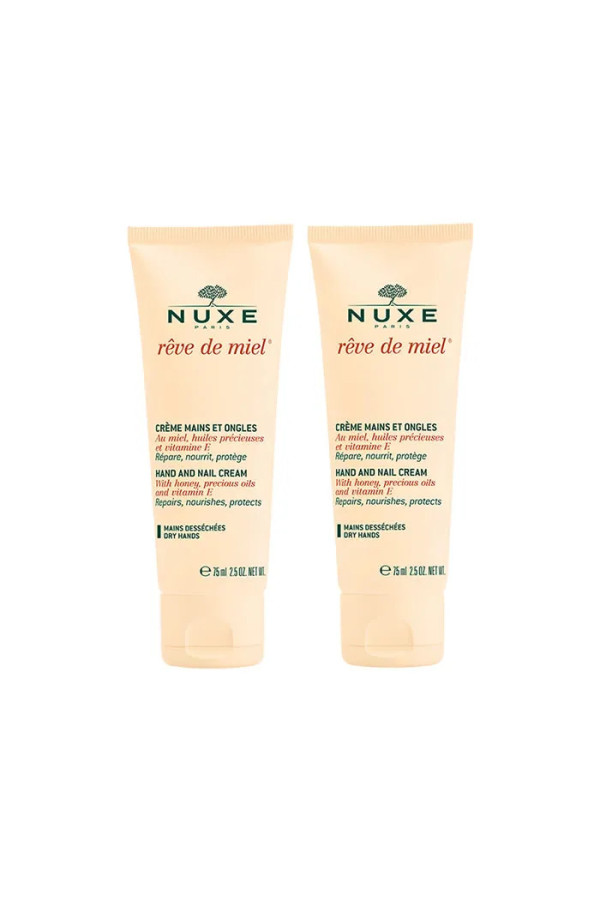 Nuxe Rêve De Miel Crème Mains Et Ongles 2x50ml