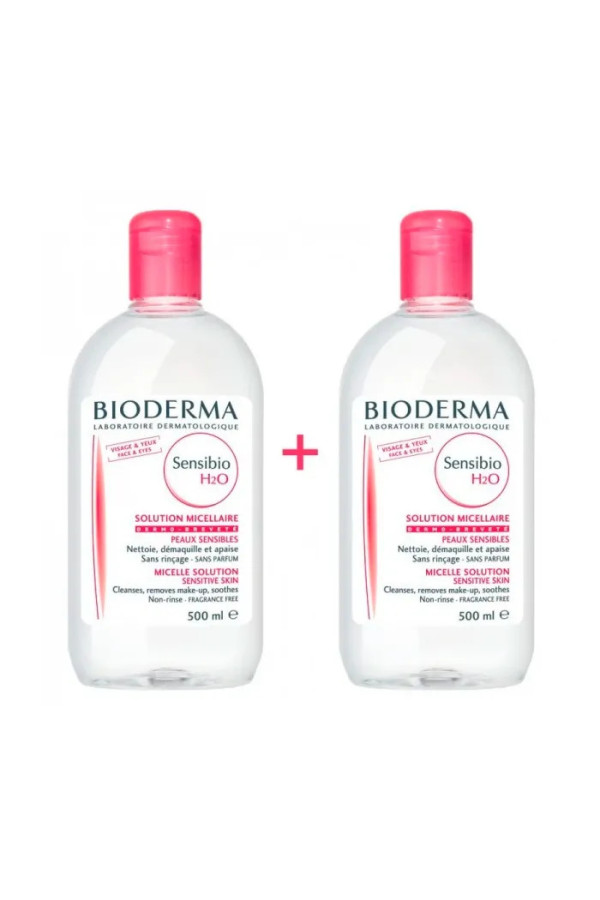 Bioderma Sensibio H2O Solution Micellaire Peaux Sensibles 2x500ml