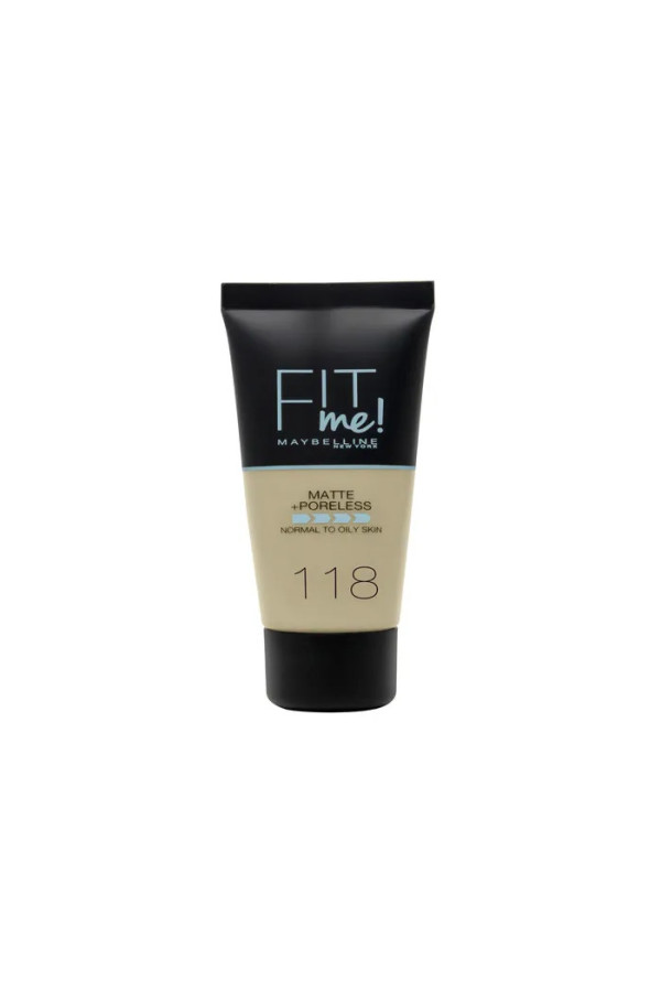 Maybelline Fit Me Matte + Poreless Foundation 118 Nude 30ml