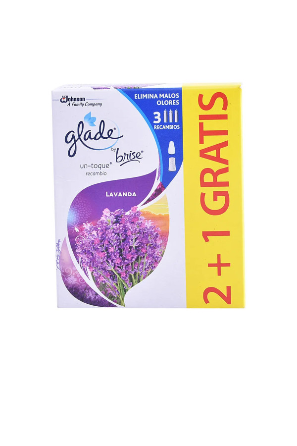 Glade Un Toque Ambientador Recambios Lavanda 3 Piezas