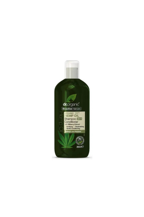 Dr. Organic Hemp Oil 2 In 1 Shampoo & Conditioner 265ml