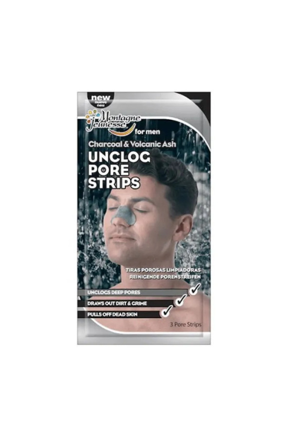 Montagne Jeunesse Charcoal & Volcanic Ash Unclog Pore Strips 3 Units