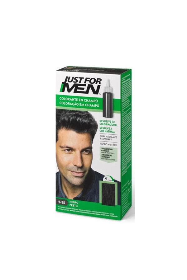 Just For Men Natural Black Shampoo Shampooing Colorant 30ml