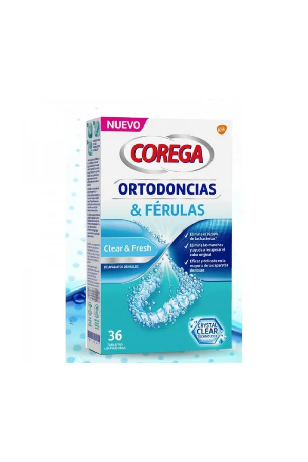 Corega Orthodontie Et Attelles 36 comprimés 