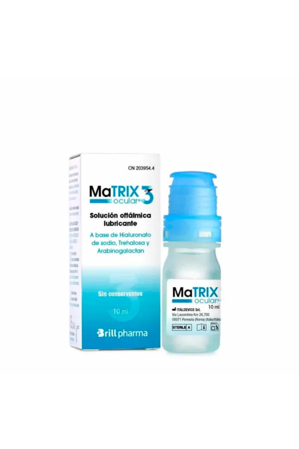 Matrix Ocular 3 Gouttes Ophtalmiques 10ml 