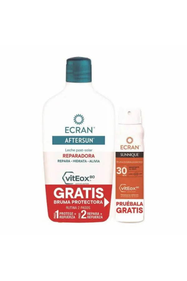 Ecran Aftersun Milk 400ml + Sunnique Spf30 Spray 75ml
