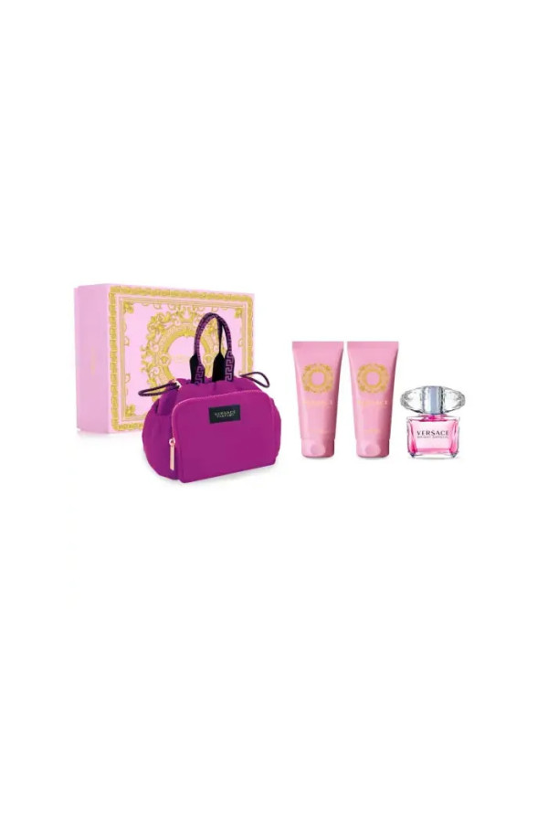 Versace Bright Crystal Eau De Toilette Vaporisateur 90ml Coffret 4 Produits