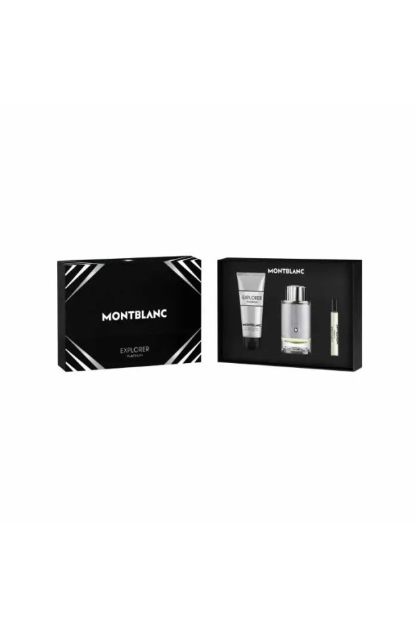 Montblanc Explorer Platinum Eau De Parfum Vaporisateur 100ml Coffret 3 Produits
