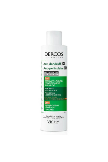 Vichy Dercos Antipelliculaire 2 en 1 Shampoing Après-Shampoing 200ml