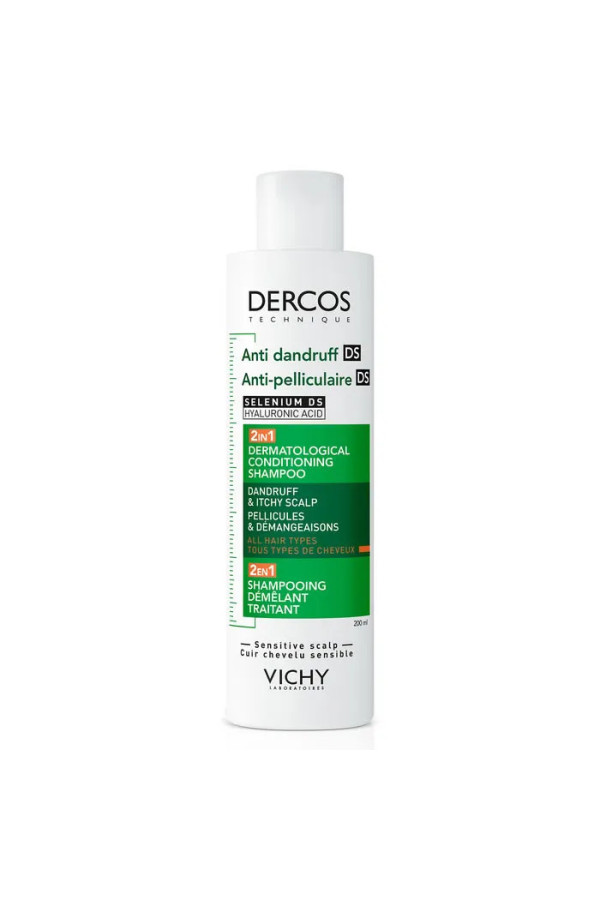 Vichy Dercos Antipelliculaire 2 en 1 Shampoing Après-Shampoing 200ml