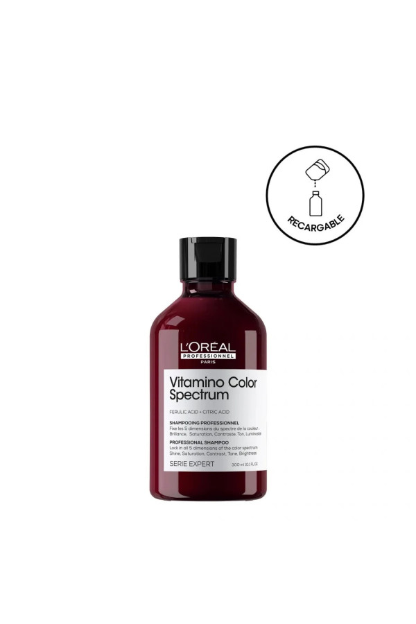 L'oreal Professionnel Vitamino Color Spectrum Champú Sin Sulfatos, Para Cabello Teñido, Fija El Color 300ml