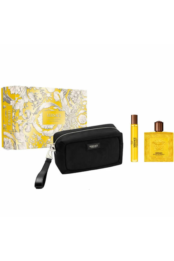 Versace Eros Energy Pour Homme Eau De Parfum Vaporisateur 100ml Coffret 3 Produits