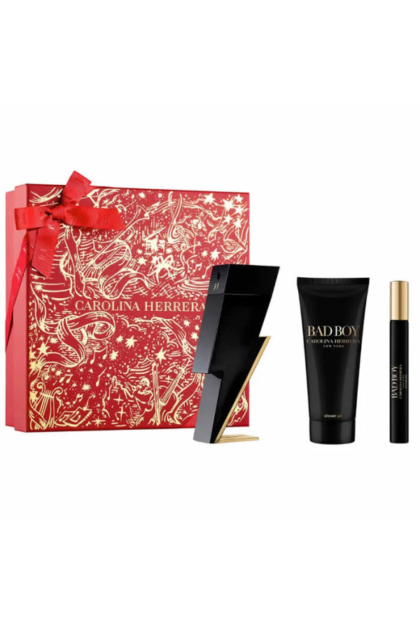Carolina Herrera Bad Boy Eau De Toilette Vaporisateur 100ml Coffret 3 Produits