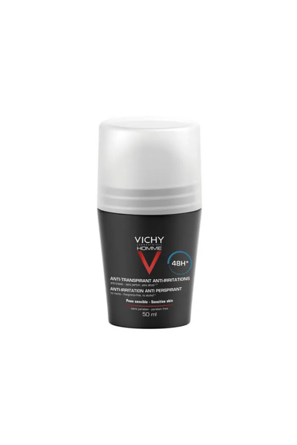 Vichy Homme Déodorant Roll On Peaux Sensibles 50ml