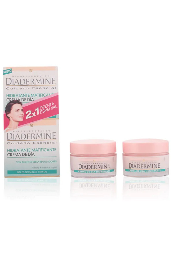 Diadermine Crème De Jour Hydratant Matifiant 50ml Coffret 2 Produits