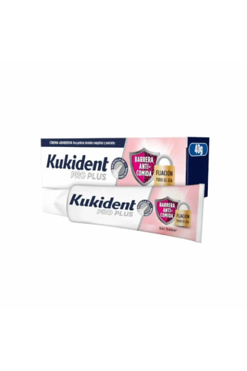 Kukident Pro Plus Adhesive Cream All-Day Hold Flavorless 40g