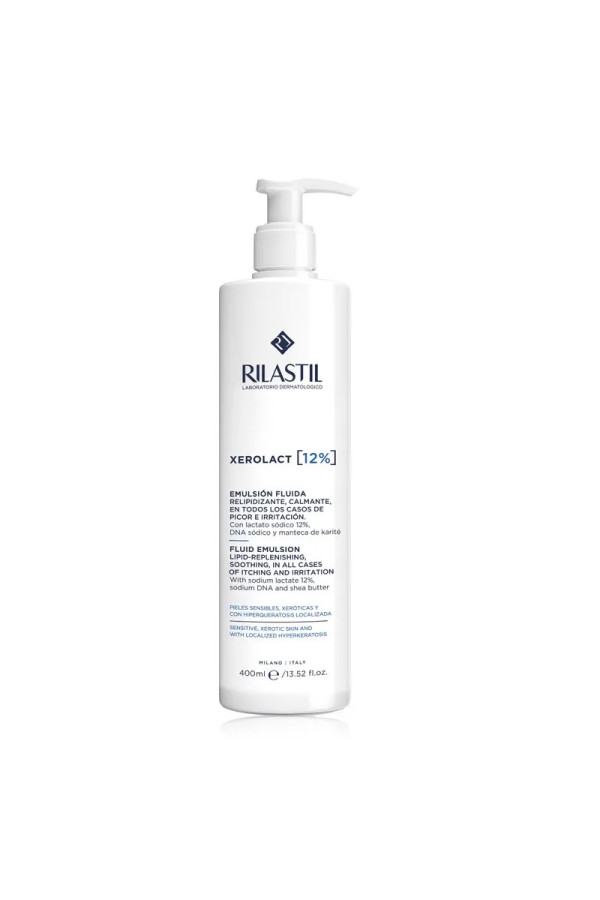 Rilastil Xerolact 12% Lait Hydratant kératorégulateur 400ml