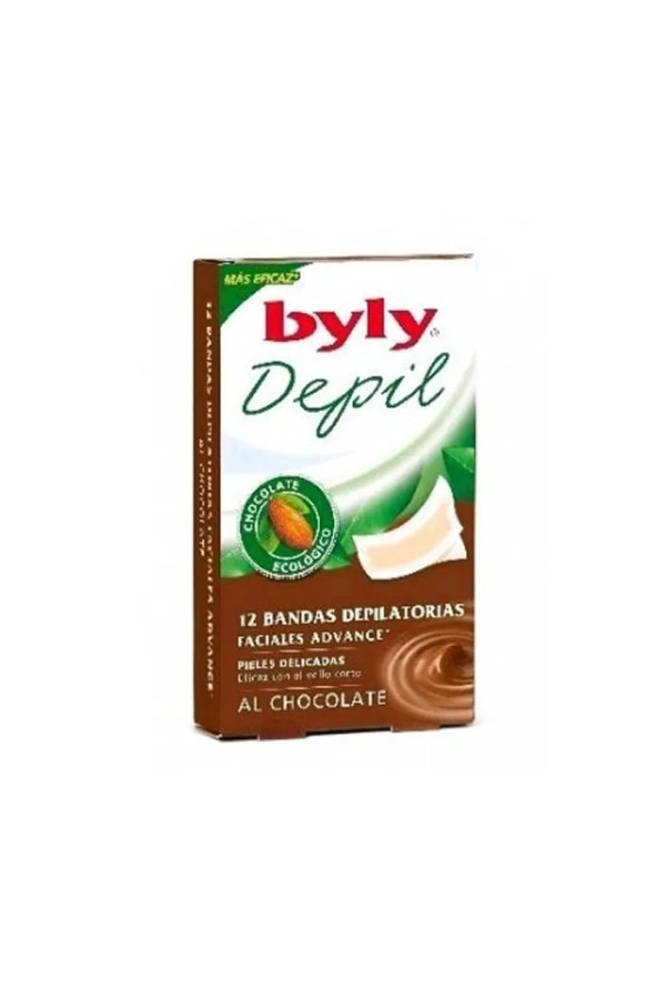Byly Depil Bandes Faciales Chocolat 12 Unités