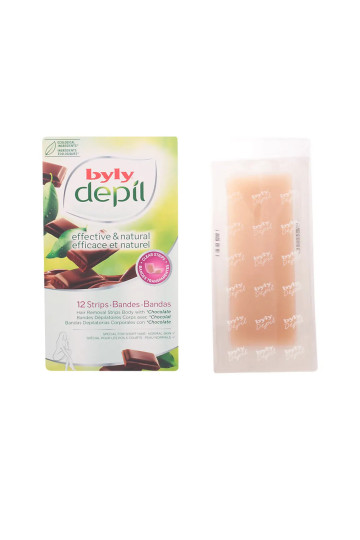 Byly Depil Bandes Dépilatoires Corps Avec Chocolat 12 Unités