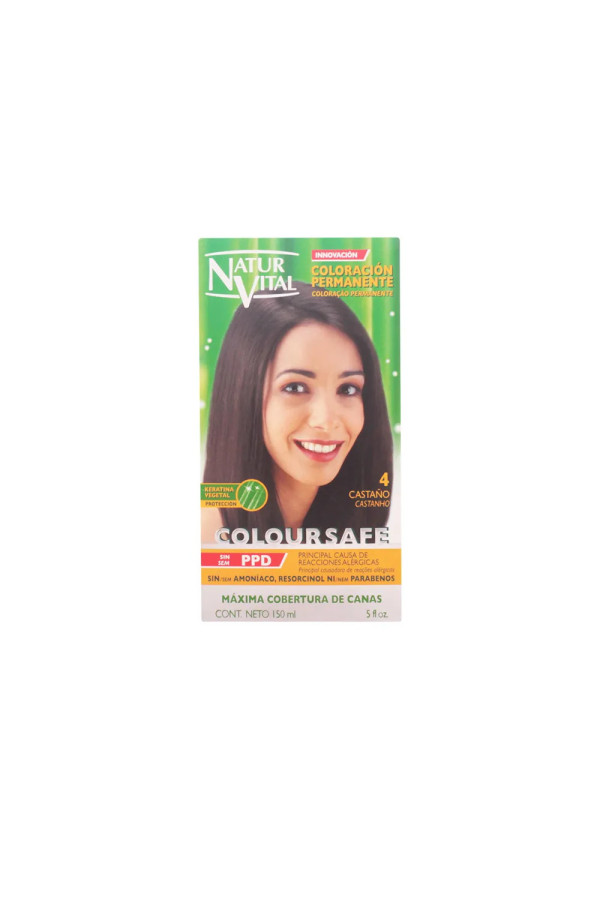 Naturaleza Y Vida Coloursafe Permanent Color 4 Brown 150ml