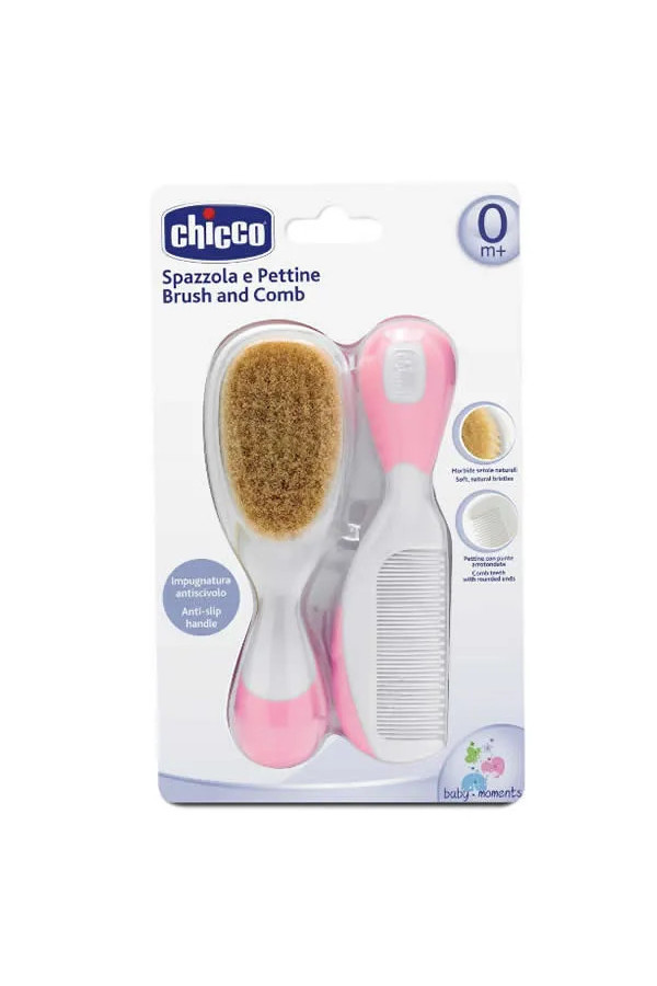 Chicco Brosse Et Peigne Rose 0m+