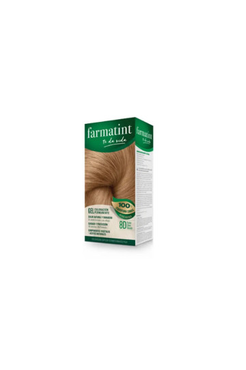 Farmatint Gel Coloration Permanent 8D Blond Doré Clair 150ml
