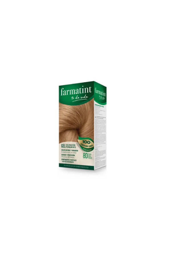 Farmatint Gel Coloration Permanent 8D Blond Doré Clair 150ml