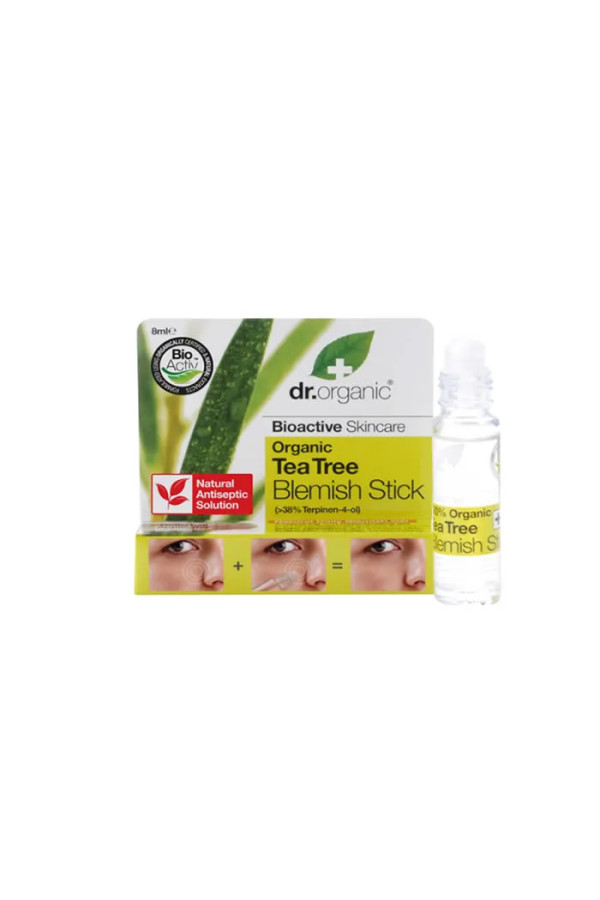 Dr Organic Tea Tree Anti Rougeurs Roll On 8ml 