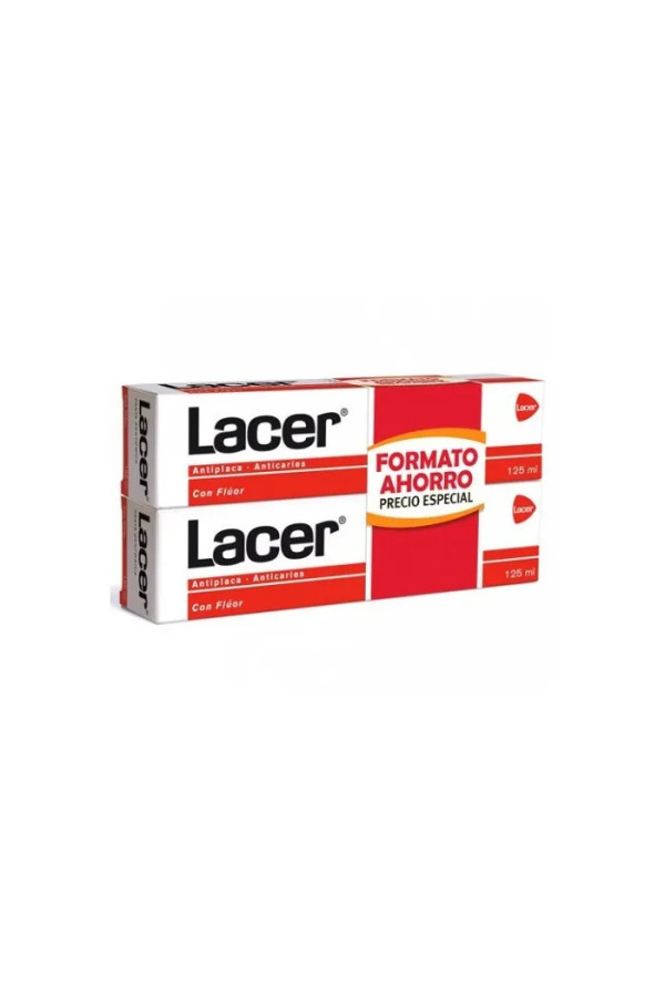 Lacer Dentifrice Antiplaque Anticaries 2x125ml