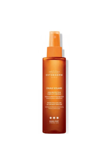 Institut Esthederm Huile Solaire Corps Et Cheveux Soleil Fort 150ml