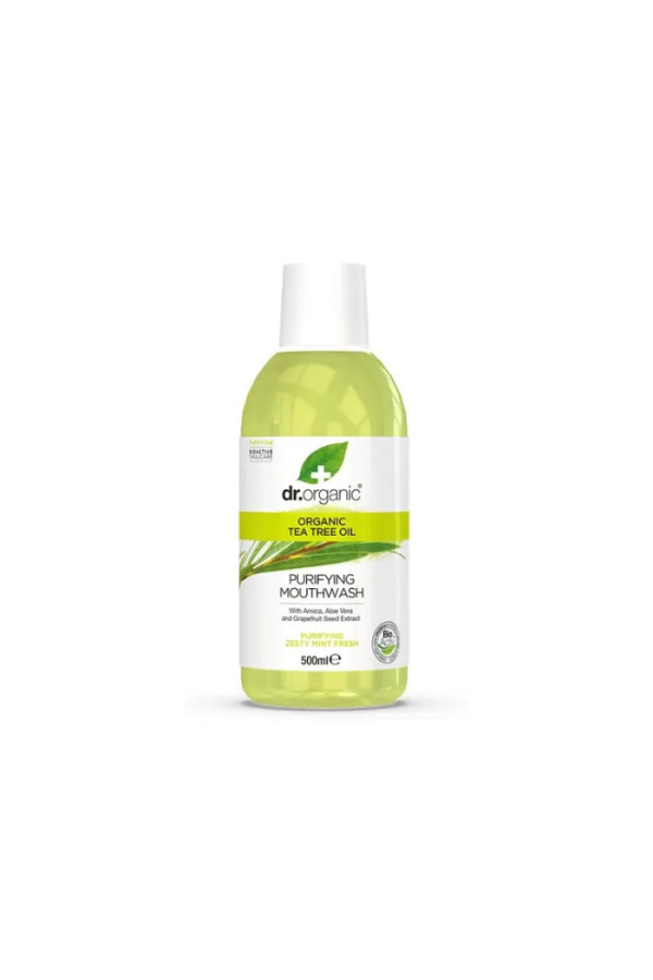 Dr Organic Tea Tree Mouthwash 500ml