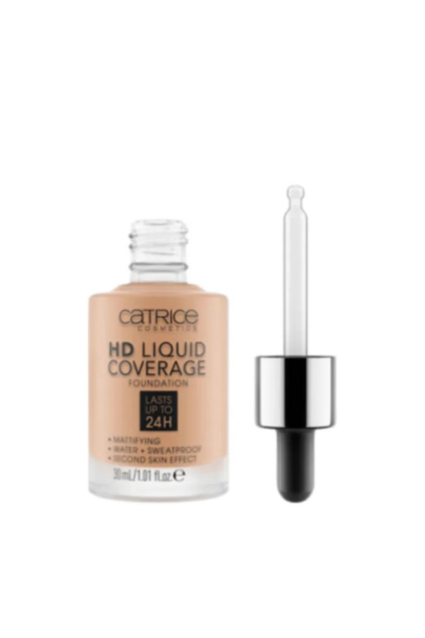 Catrice Hd Liquid Coverage Foundation Lasts Up Tp 24h 040 Warm Beige 30ml