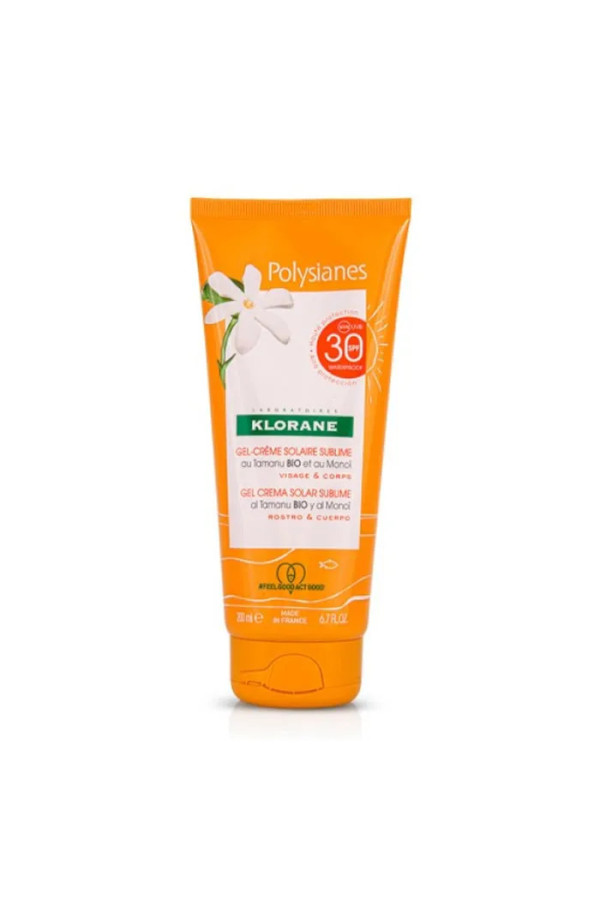 Klorane Polysianes Gel Crème Solaire Sublime Spf30 200ml